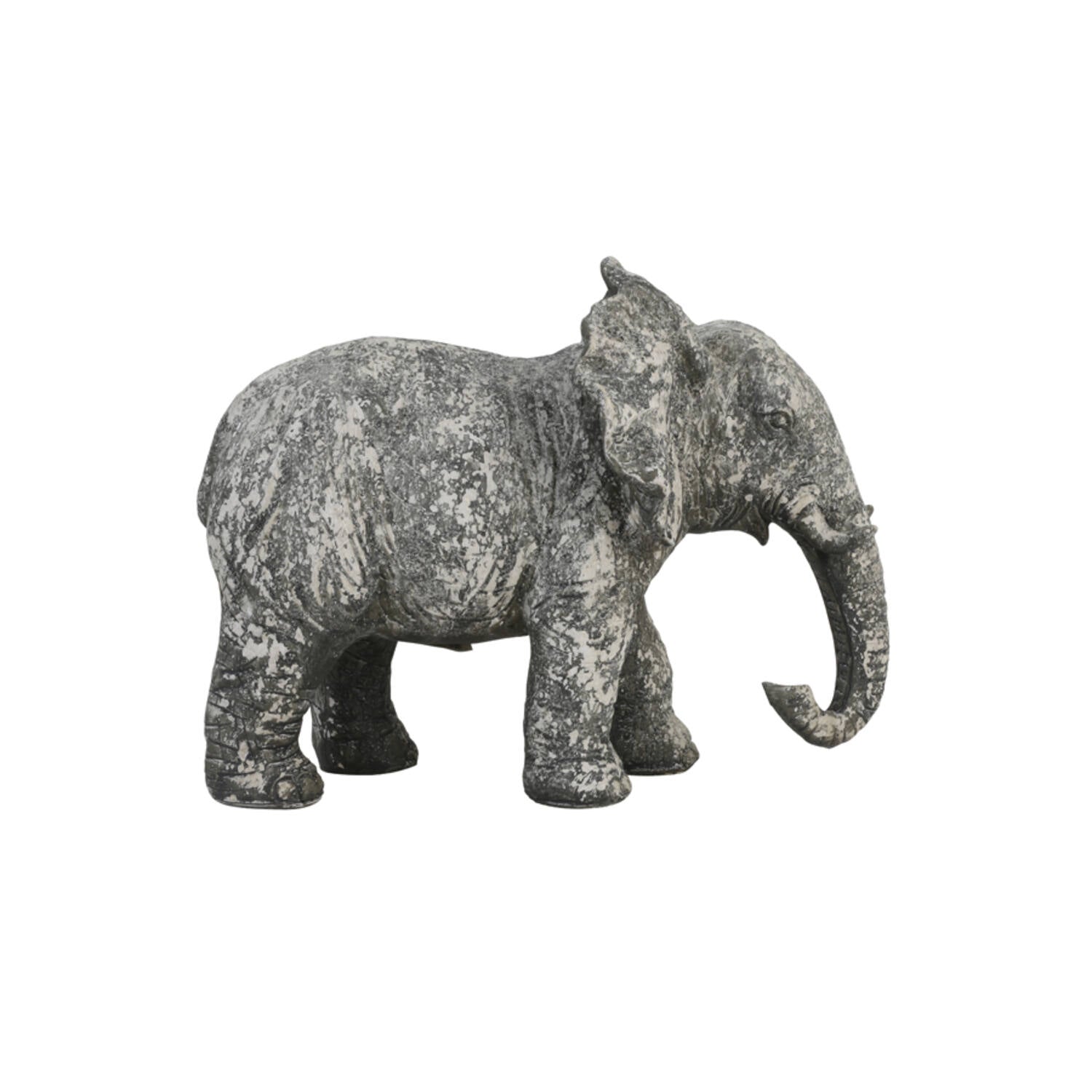 Old Elephant Concrete Ornament