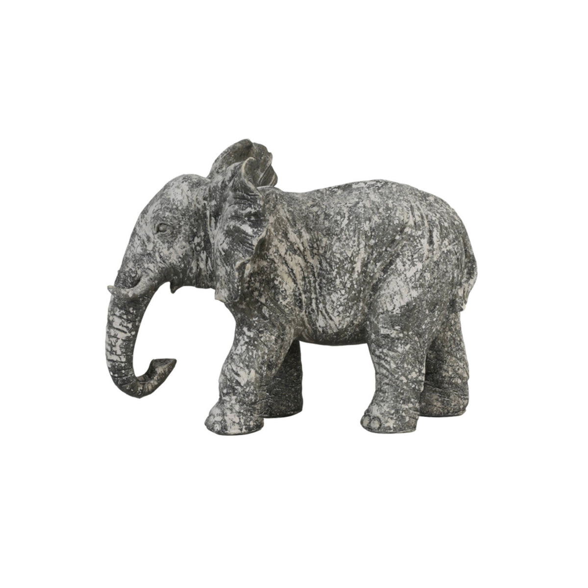 Old Elephant Concrete Ornament