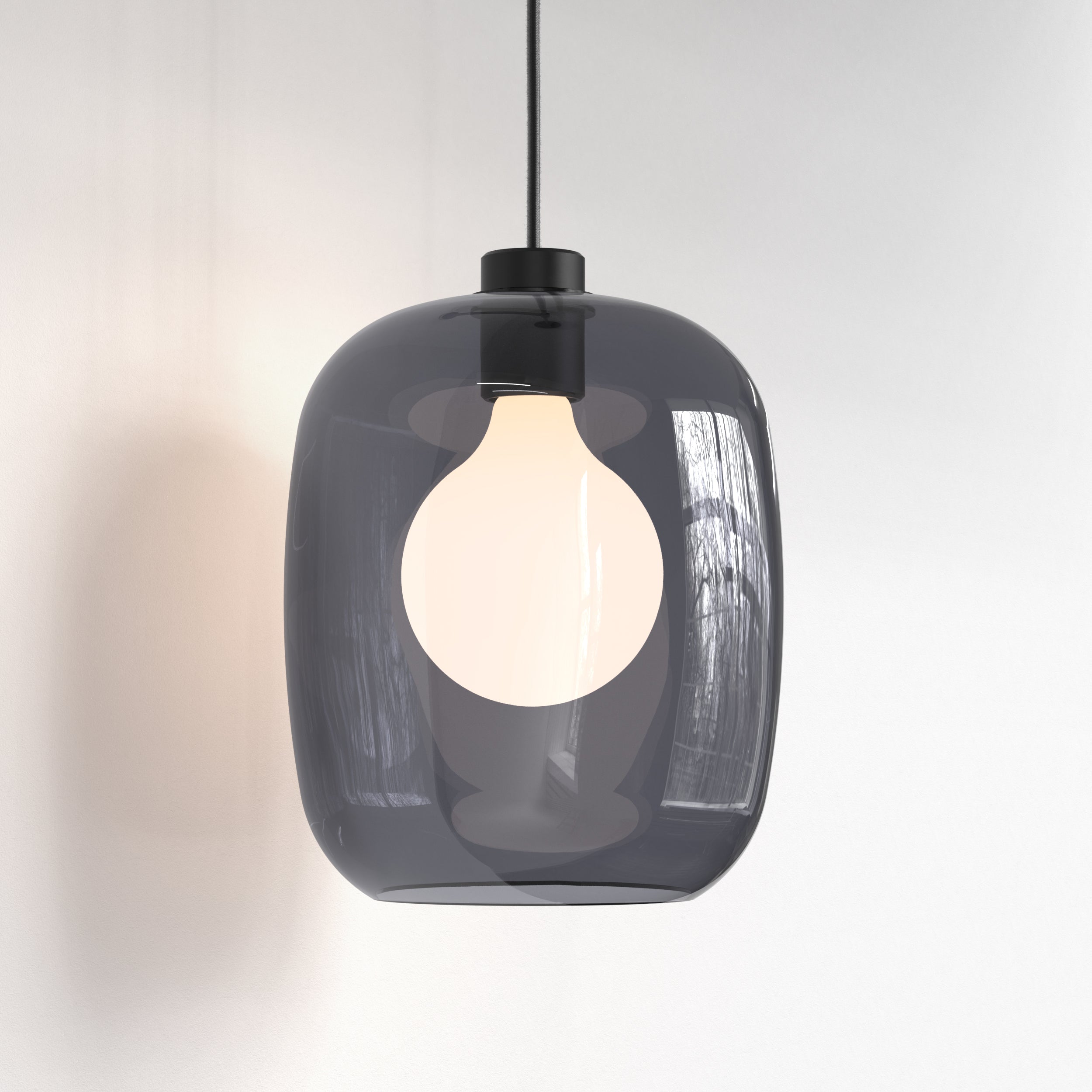 Curve Glass 220/285 Glass Shade