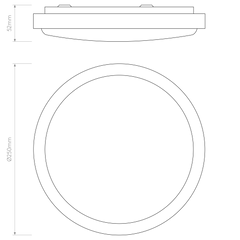 Denia Bathroom Ceiling Light