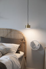 Nora 1Lt Pendant- Aged Brass/ Polished Nickel