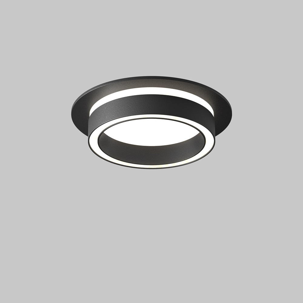 Orlo Recessed Downlight- Black/ White Finish