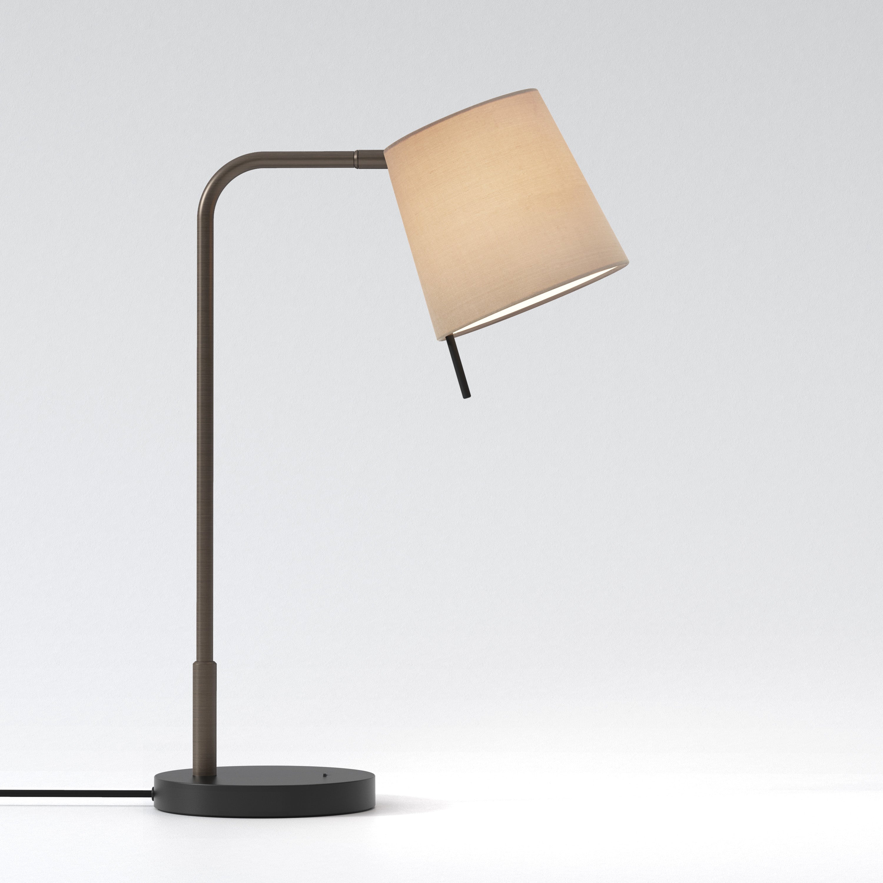 Mitsu Table Lamp- Matt Nickel/ Bronze