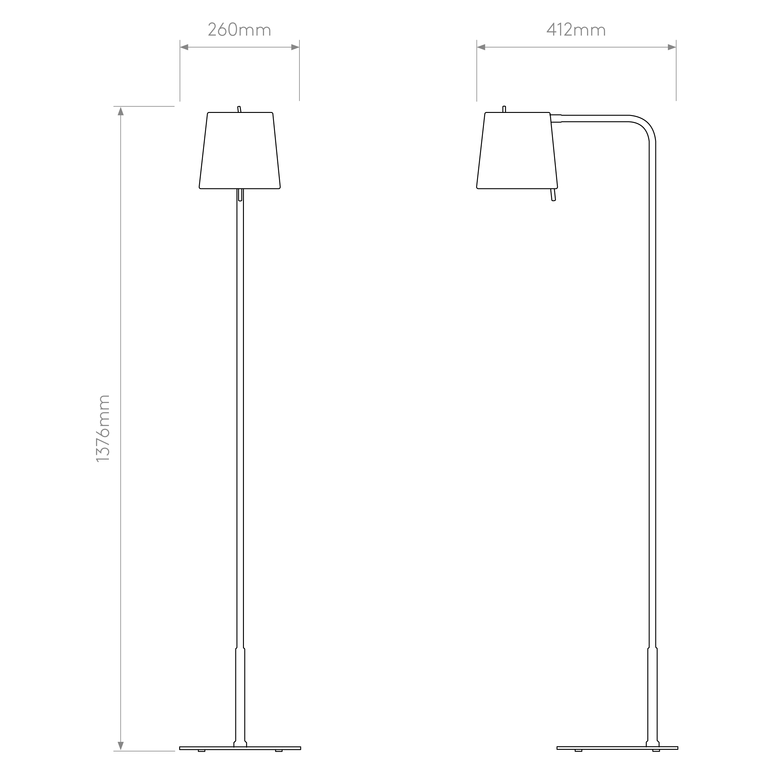 Mitsu Floor Lamp Quick Base