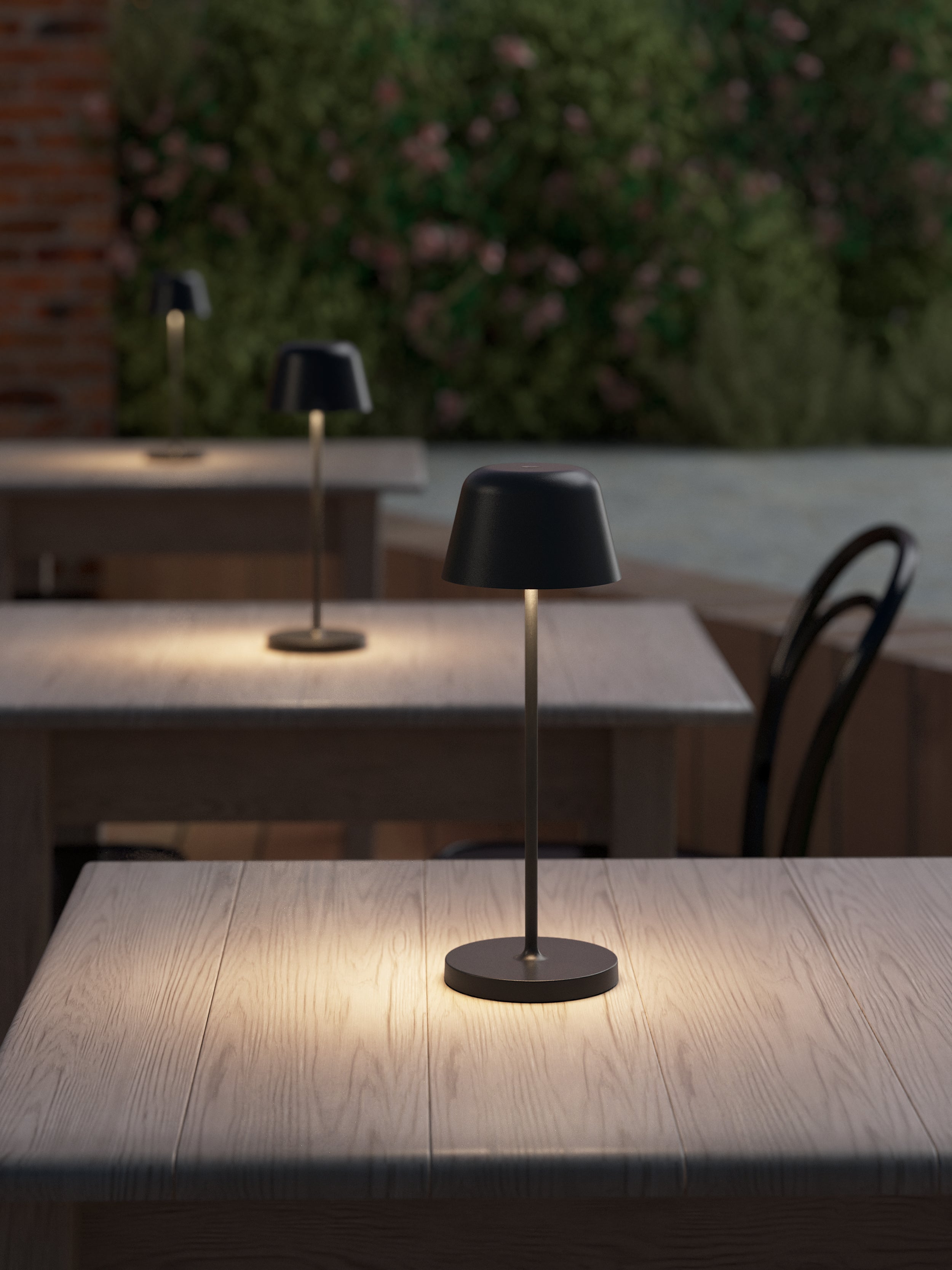 Nomad Rechargeable Table Lamp- White/ Black