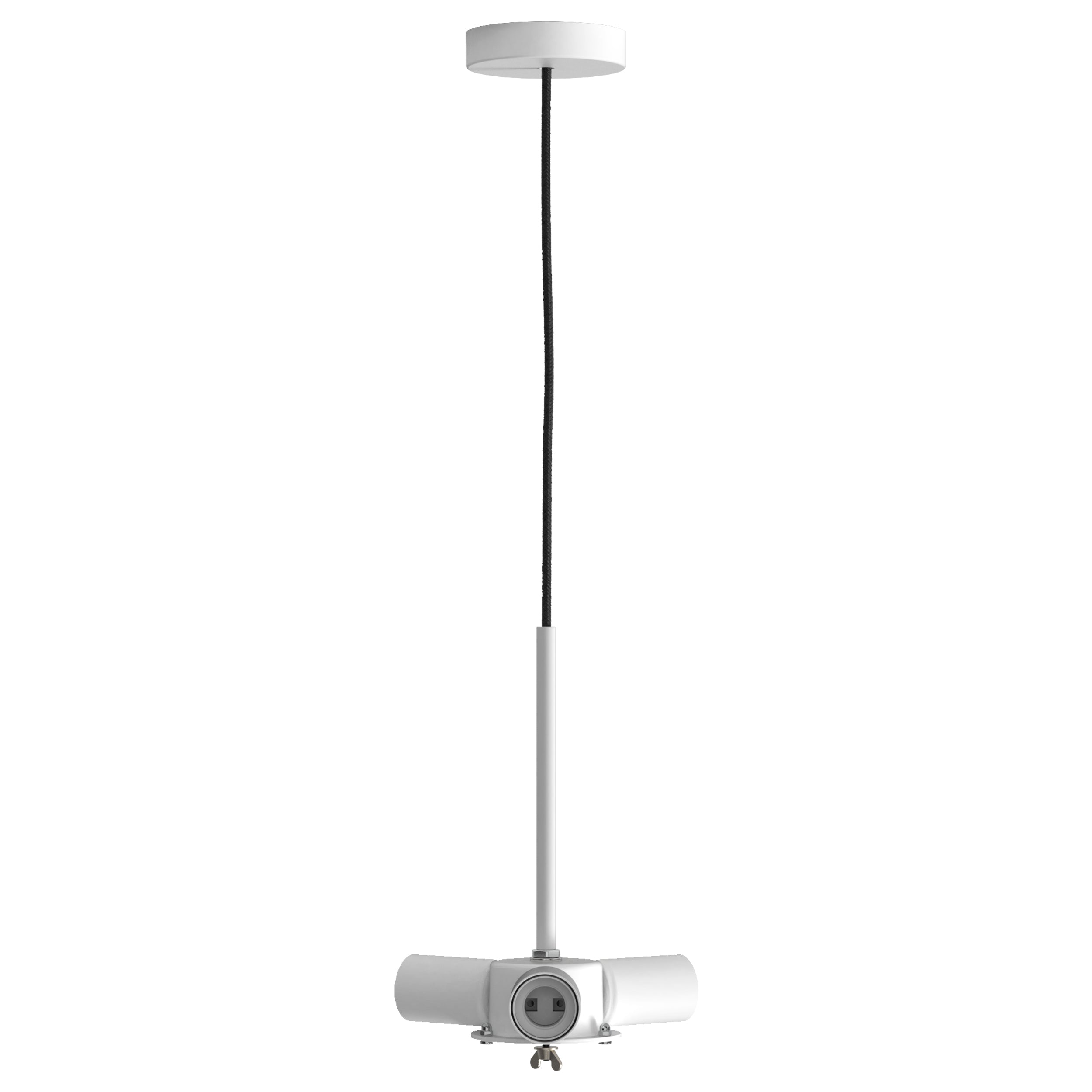 Cambria Indoor Pendant Lights - Nickel/ White
