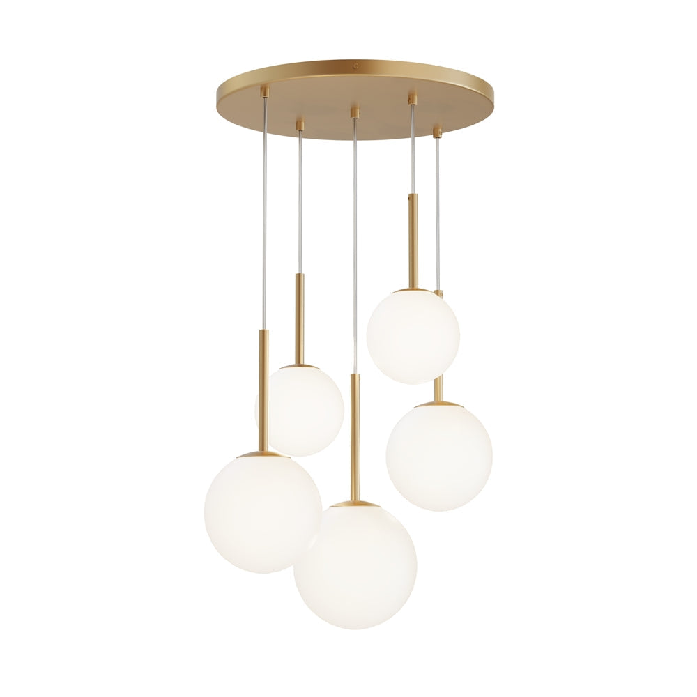 Basic Form 5Lt Cluster Pendant - Gold - Promotional Offer