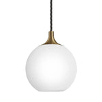 Chelsea Opal Glass Globe Pendant Light- Various Finishes