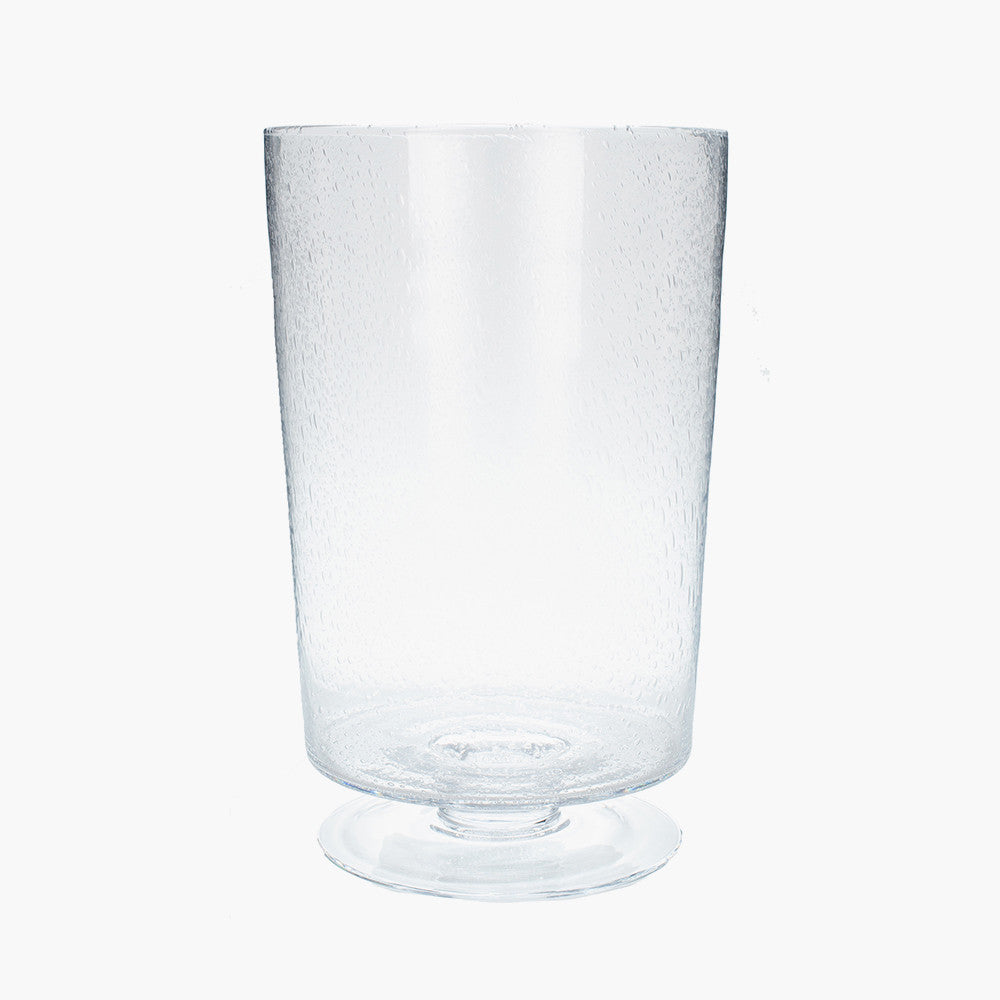 Clear Bubble Glass Leon Vase Small - Christmas Gift