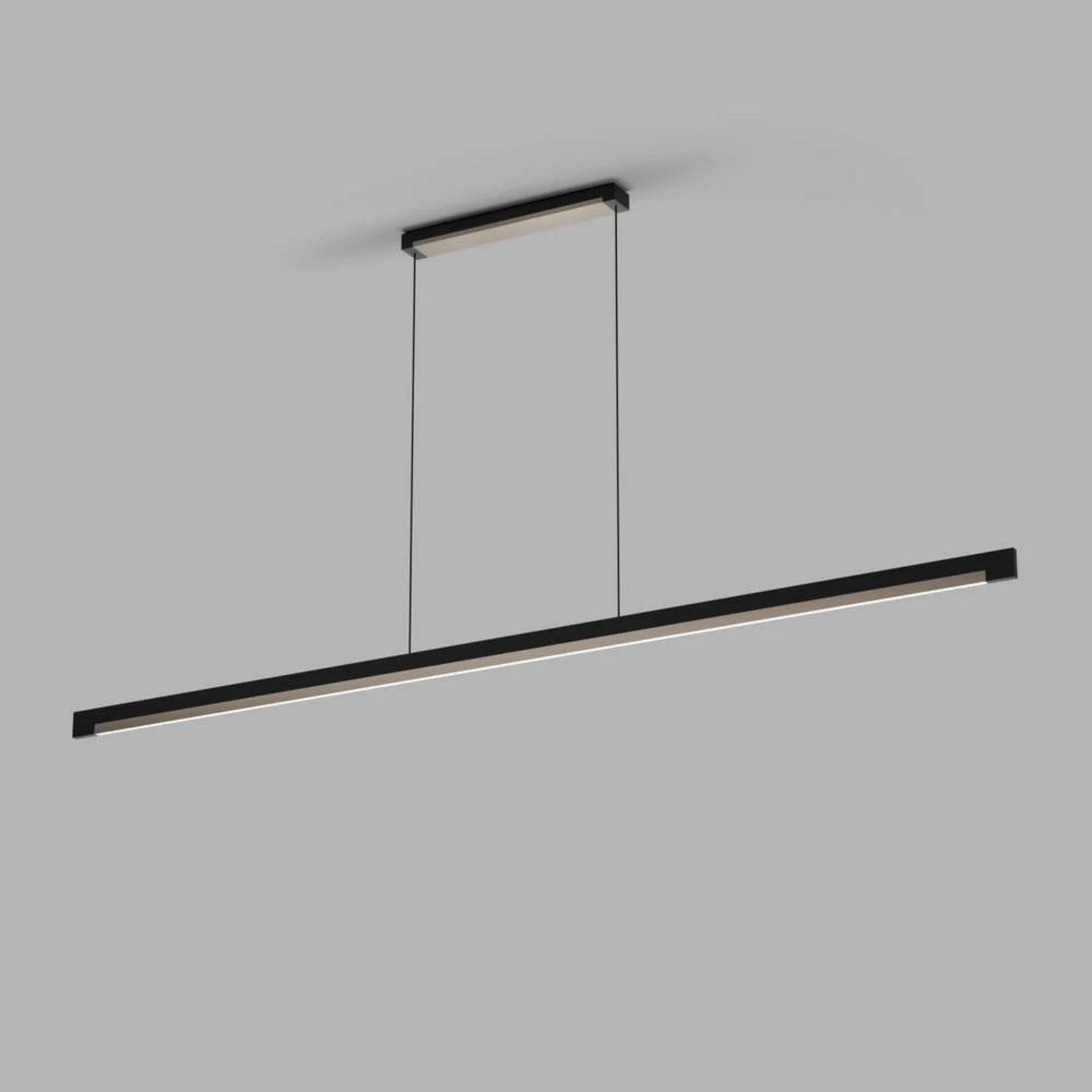 Inlay S1400/ S1900  Linear Pendant- Matt Black/Satin Gold & Silver