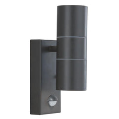 METRO OUTDOOR WALL LIGHT - STAINLESS STEEL METAL & GLASS