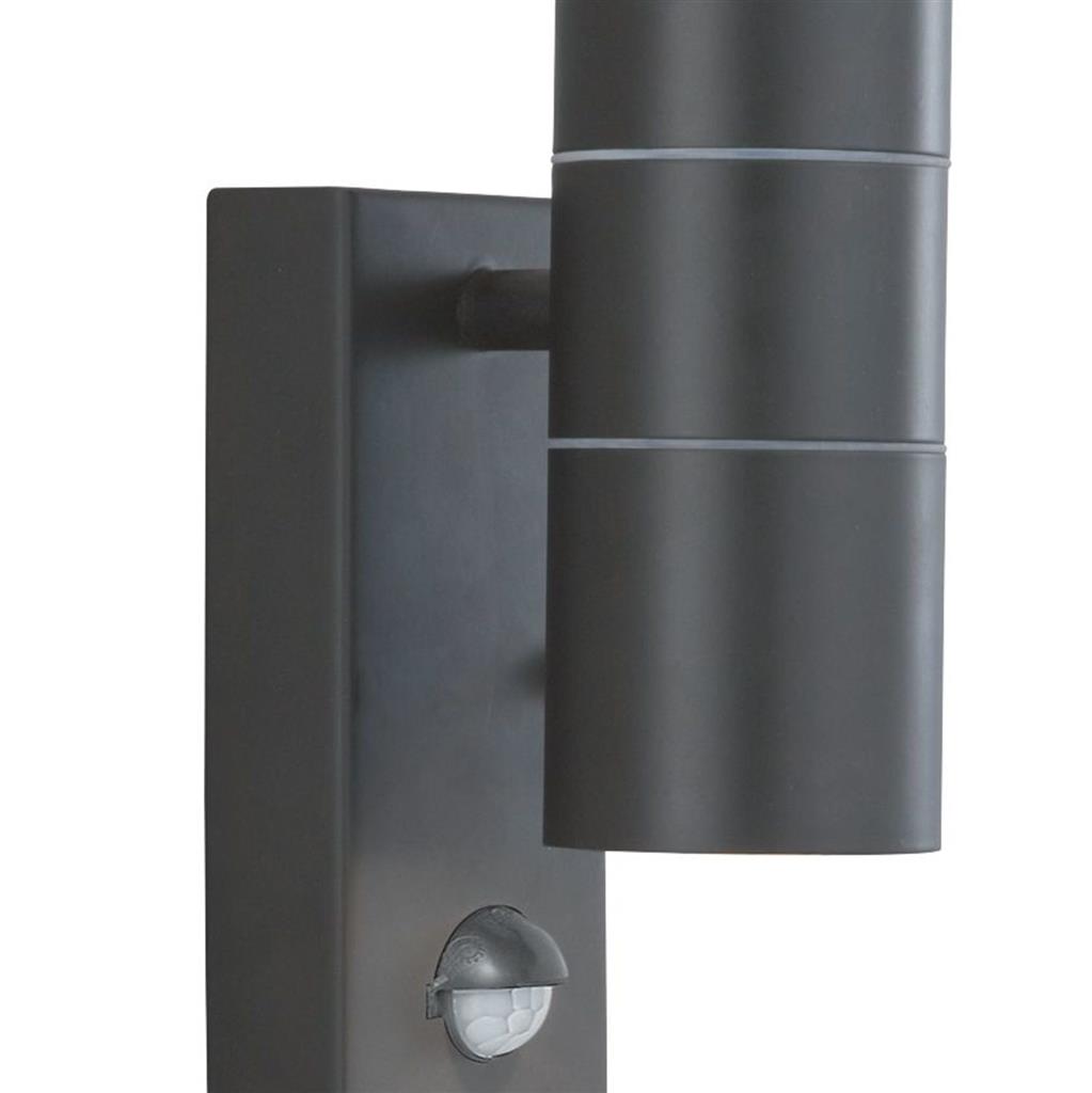 METRO OUTDOOR WALL LIGHT - STAINLESS STEEL METAL & GLASS