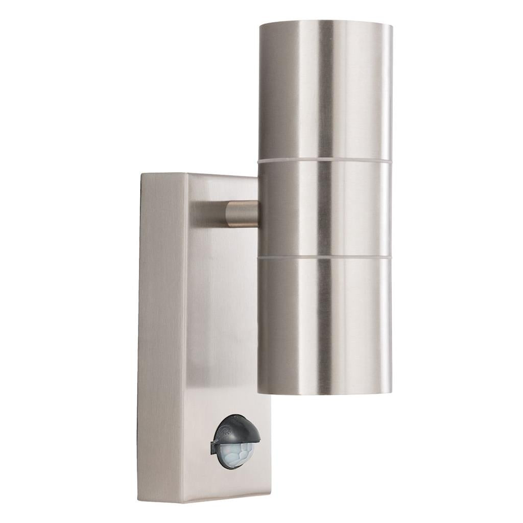 METRO OUTDOOR WALL LIGHT - STAINLESS STEEL METAL & GLASS