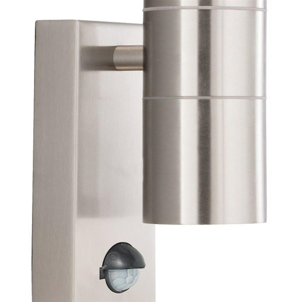 METRO OUTDOOR WALL LIGHT - STAINLESS STEEL METAL & GLASS