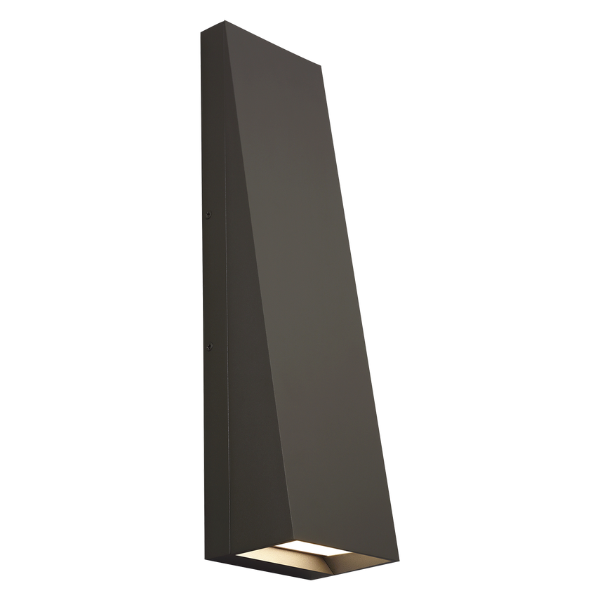 Pitch 19 Outdoor Wall Light- Black/ Bronze Finish