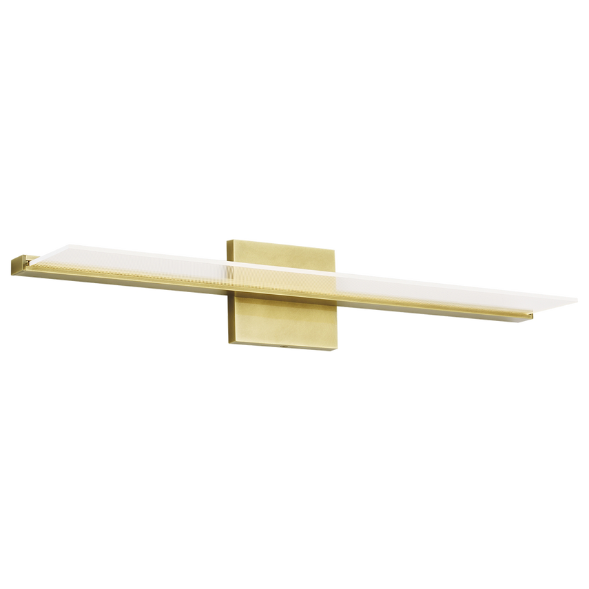 Span 24 Bath Light- Black/Brass Finish