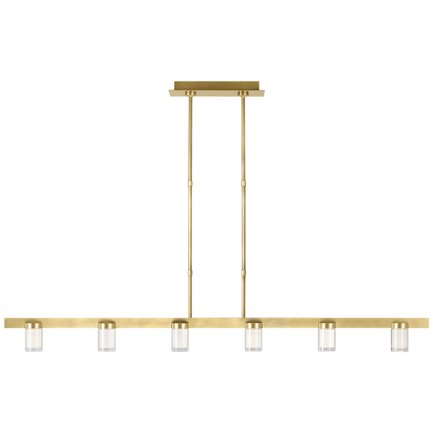 Esfera Large Linear Light- Black/ Brass Finishes