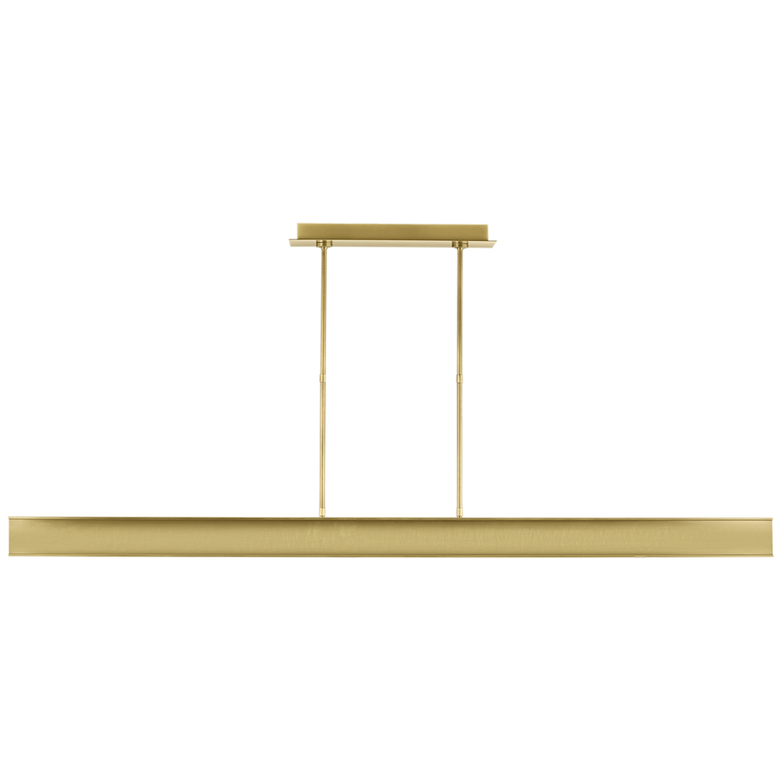 I-Beam 47"/72" Linear Suspension Light- Black/ Brass Finishes