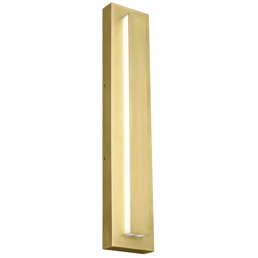 Aspen 15"/26" Outdoor Wall Light- Natural Brass/ Charcoal Finish