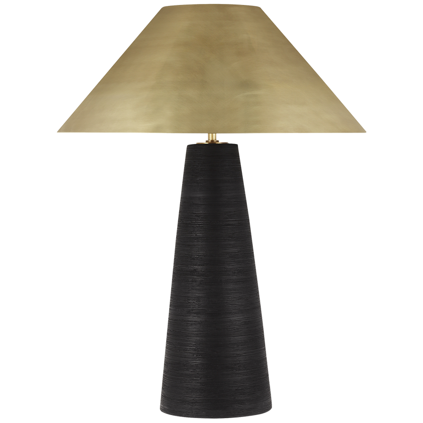 Karam Small/ Large Table Lamp- Black/ Cream Finishes