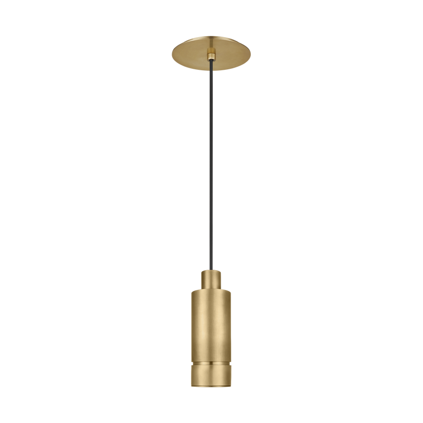 Sottile Pendant Light- Black/ Brass Finishes