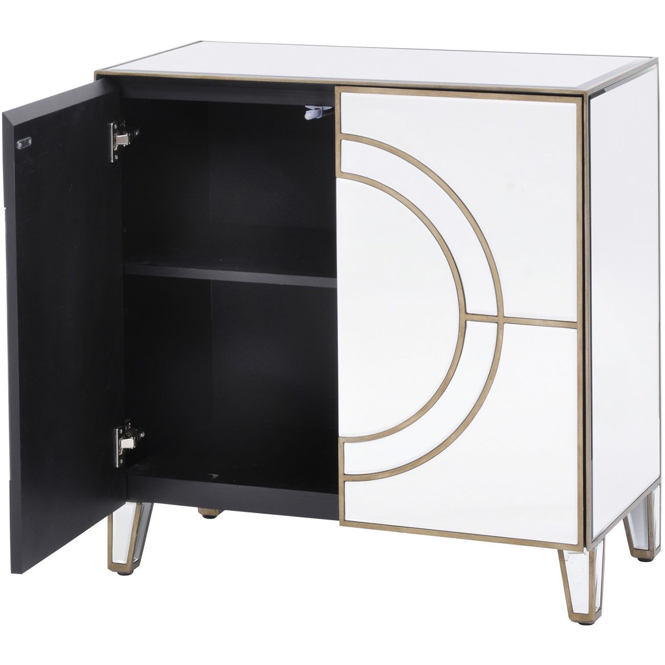 Claridge Circle Link 2 Door Mirrored Cabinet