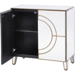 Claridge Circle Link 2 Door Mirrored Cabinet