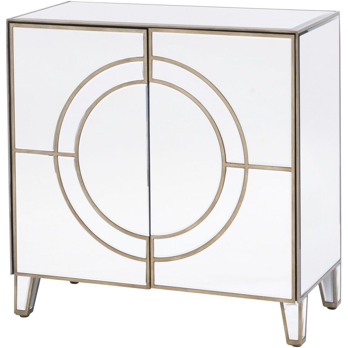 Claridge Circle Link 2 Door Mirrored Cabinet