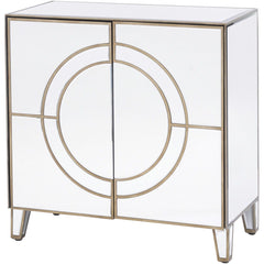 Claridge Circle Link 2 Door Mirrored Cabinet
