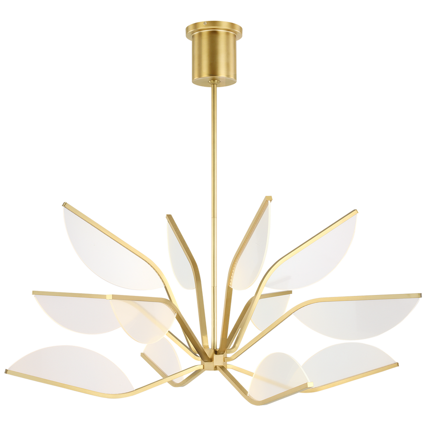 Belterra 38" Chandelier- Natural Brass