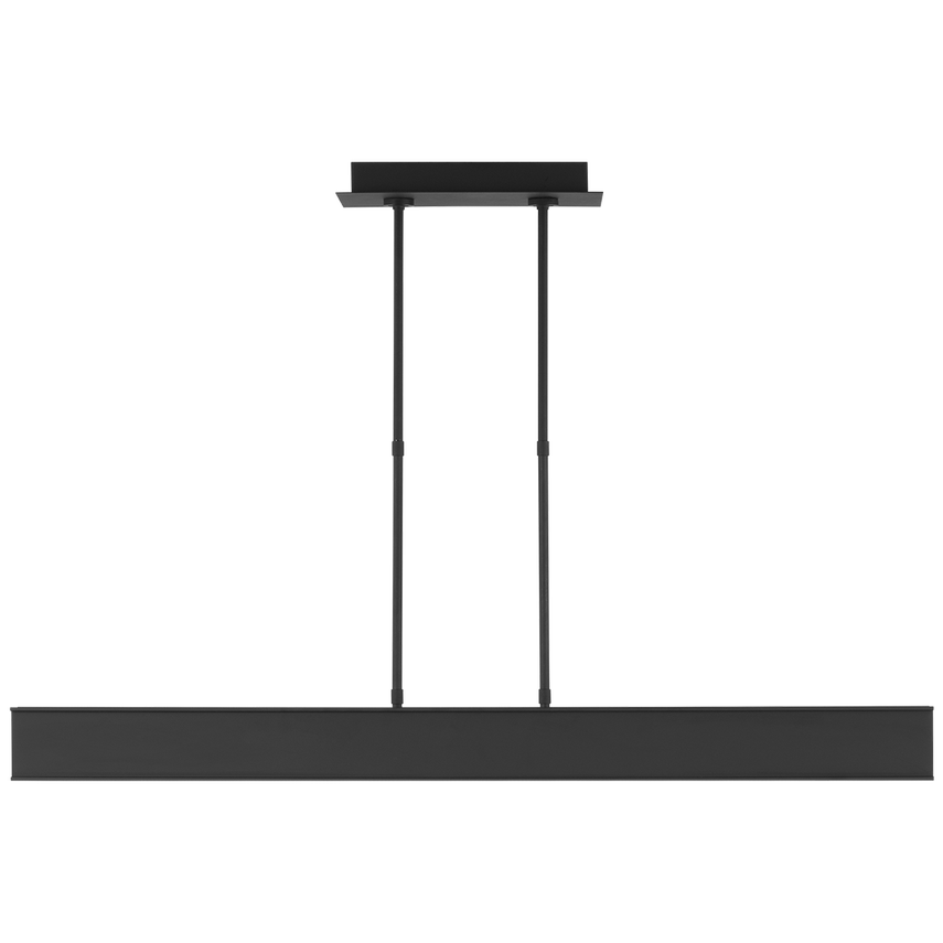 I-Beam 47"/72" Linear Suspension Light- Black/ Brass Finishes