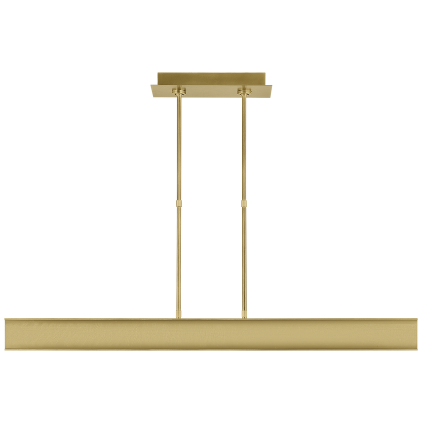 I-Beam 47"/72" Linear Suspension Light- Black/ Brass Finishes