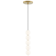 Orbet 5Light Pendant- Brass