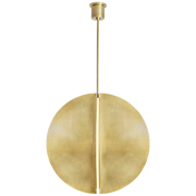 Bau 28"/36" Pendant Light- Natural Brass/ Nightshade Black Finishes