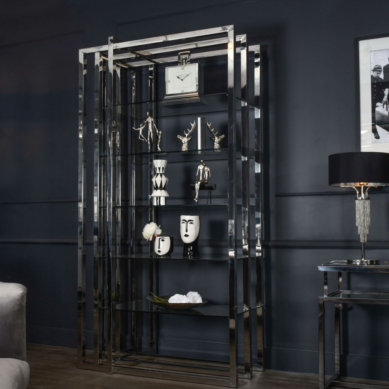 Belgravia Steel and Glass Display Unit