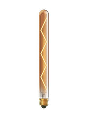LED 280mm Tubular E27 Dimmable 6W 1800K Extra Warm White, 500lm, Gold Finish