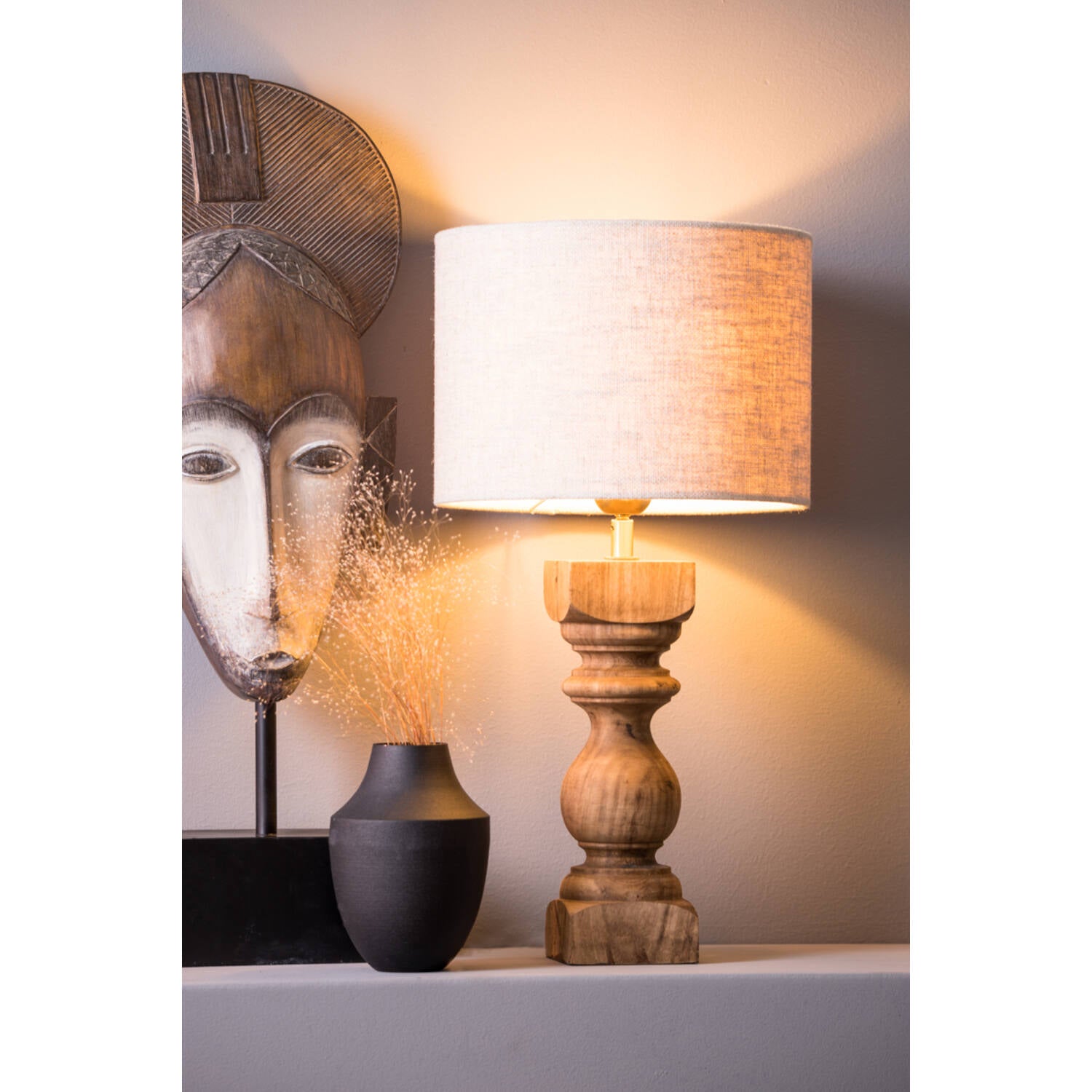 Cumani Table Lamp Wooden Base Only