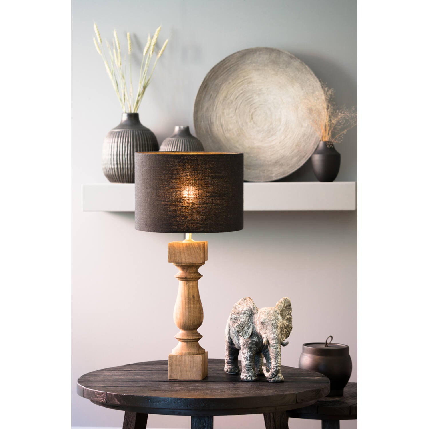 Cumani Table Lamp Wooden Base Only