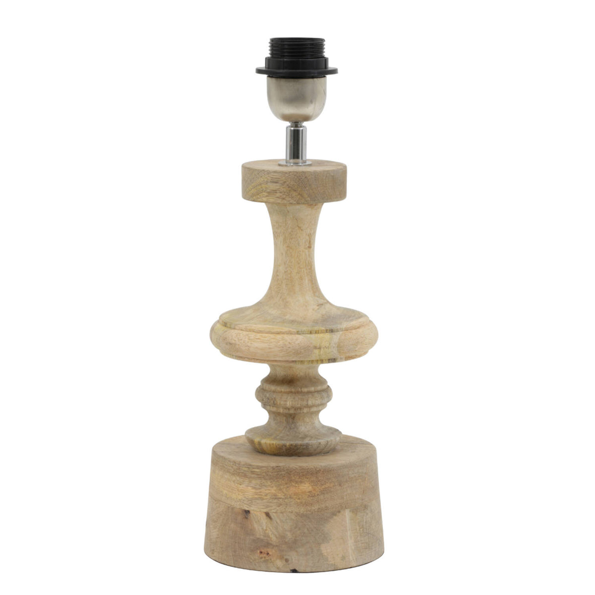 Pasco Table Lamp Base Only- Wood Natural