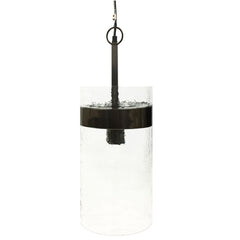 Atrium Single Glass Pendant Met Black Nickel