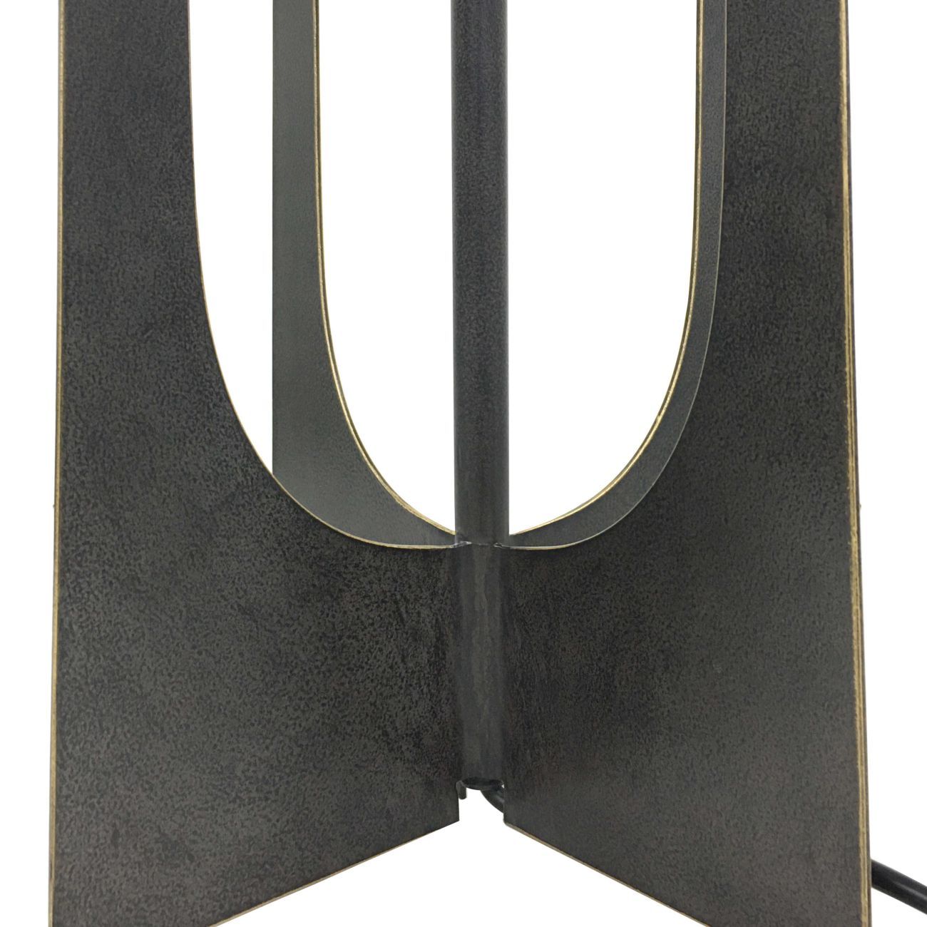 Glenthorpe Hammered Iron Table Lamp - Gilded Oak with Irish Linen Shade