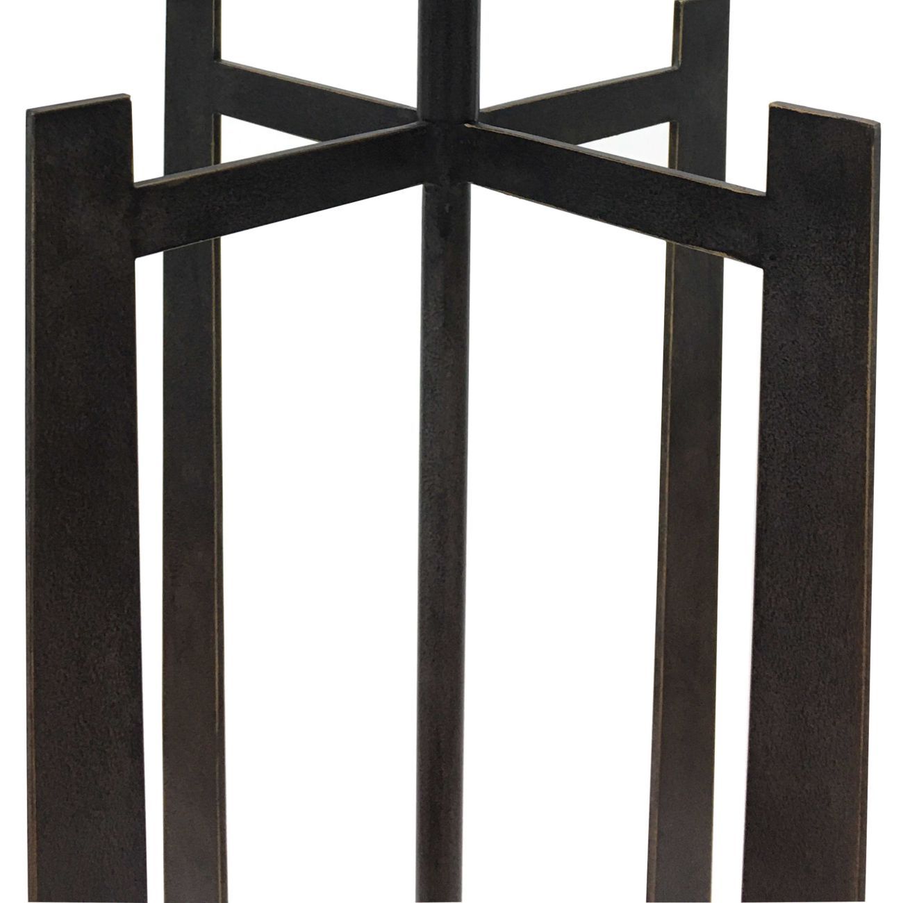 Glenthorpe Hammered Iron Floor Lamp - Gilded Oak Finish