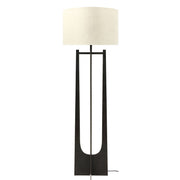Glenthorpe Hammered Iron Floor Lamp - Gilded Oak Finish