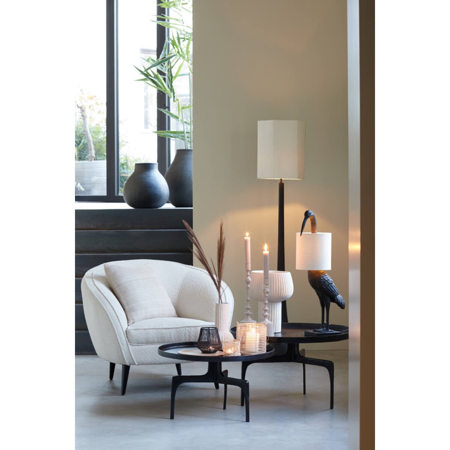 Jovany Wooden Floor Lamp - Various Finish