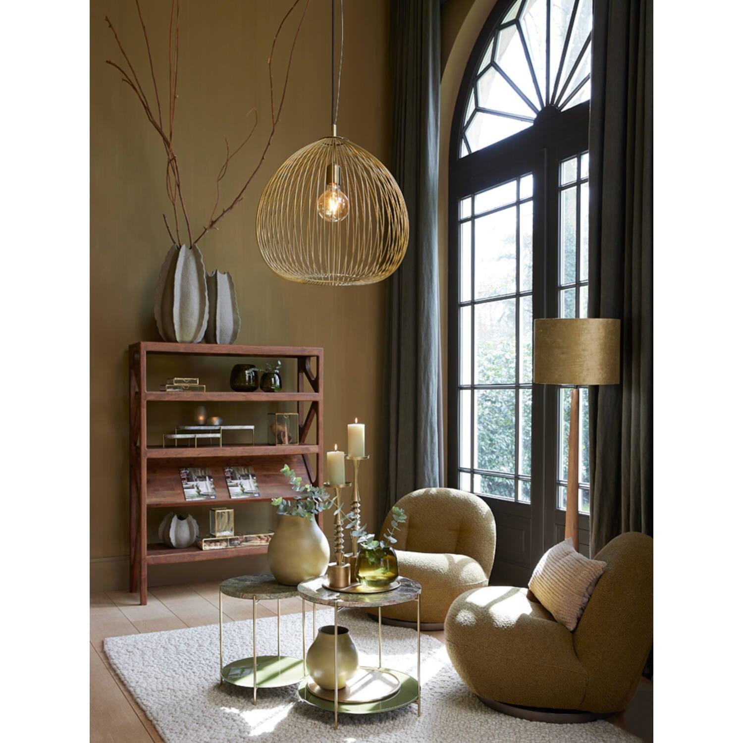Jovany Wooden Floor Lamp - Various Finish