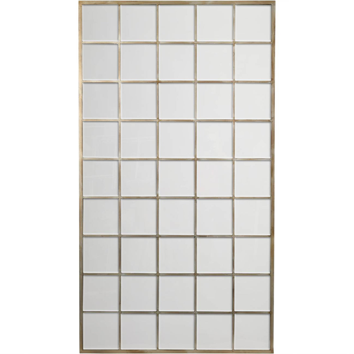 Blakely Floor Standing Cheval Mirror 100x180cm- Black/ Champagne Gold