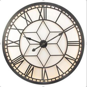 Oversized Backlit Wall Clock with 2m cable