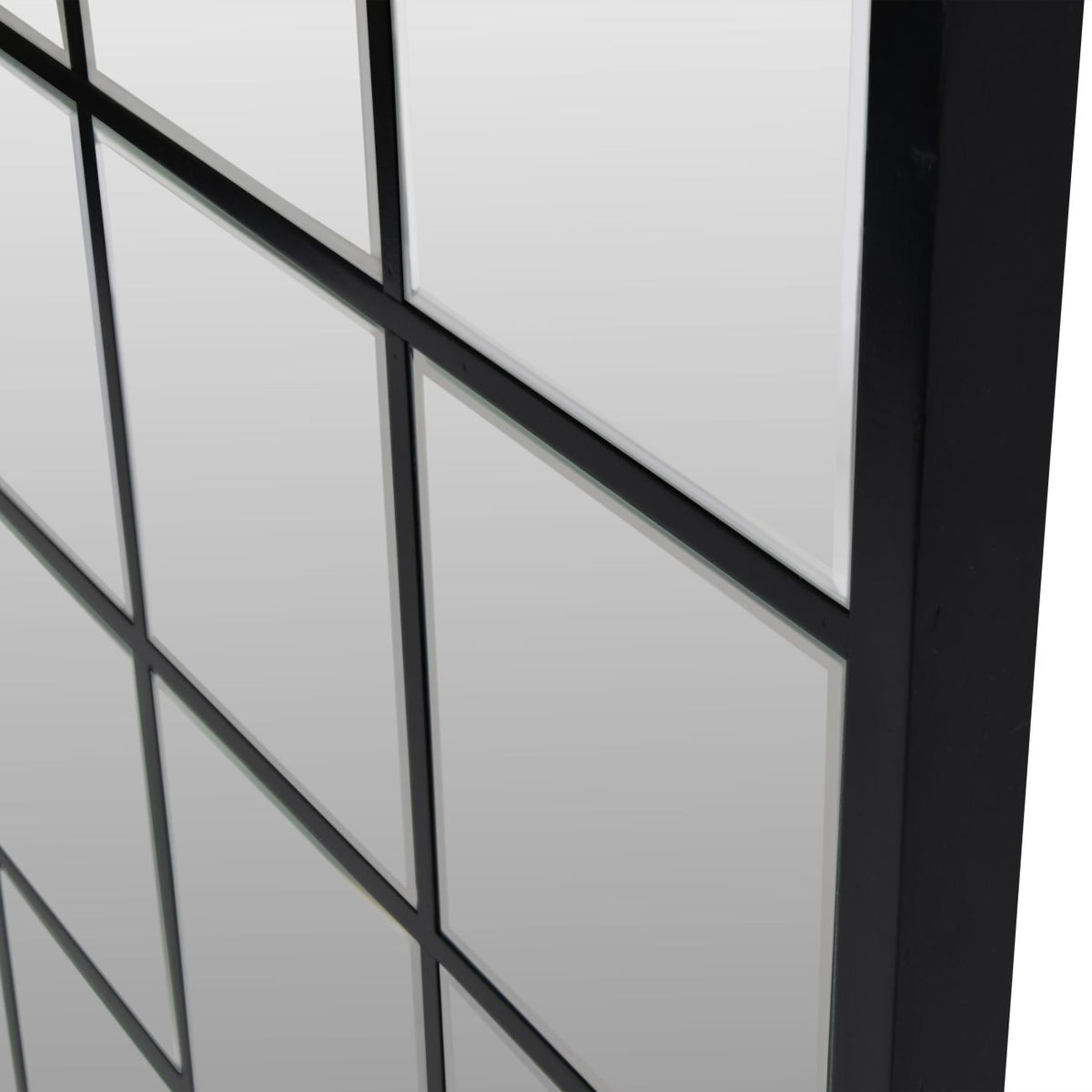 Blakely Floor Standing Cheval Mirror 100x180cm- Black/ Champagne Gold