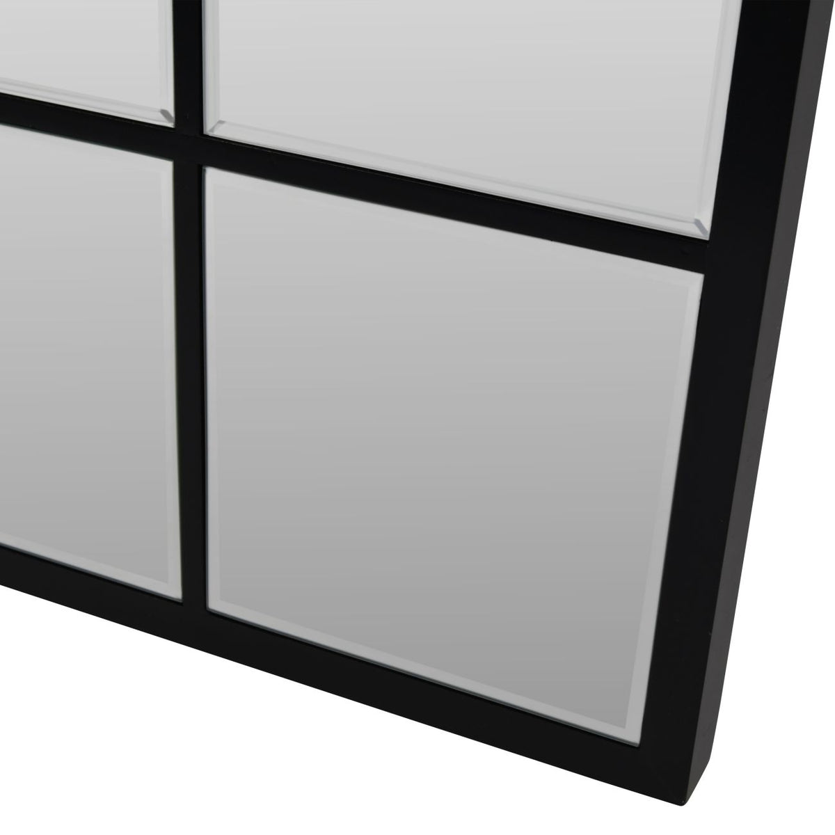 Blakely Floor Standing Cheval Mirror 100x180cm- Black/ Champagne Gold