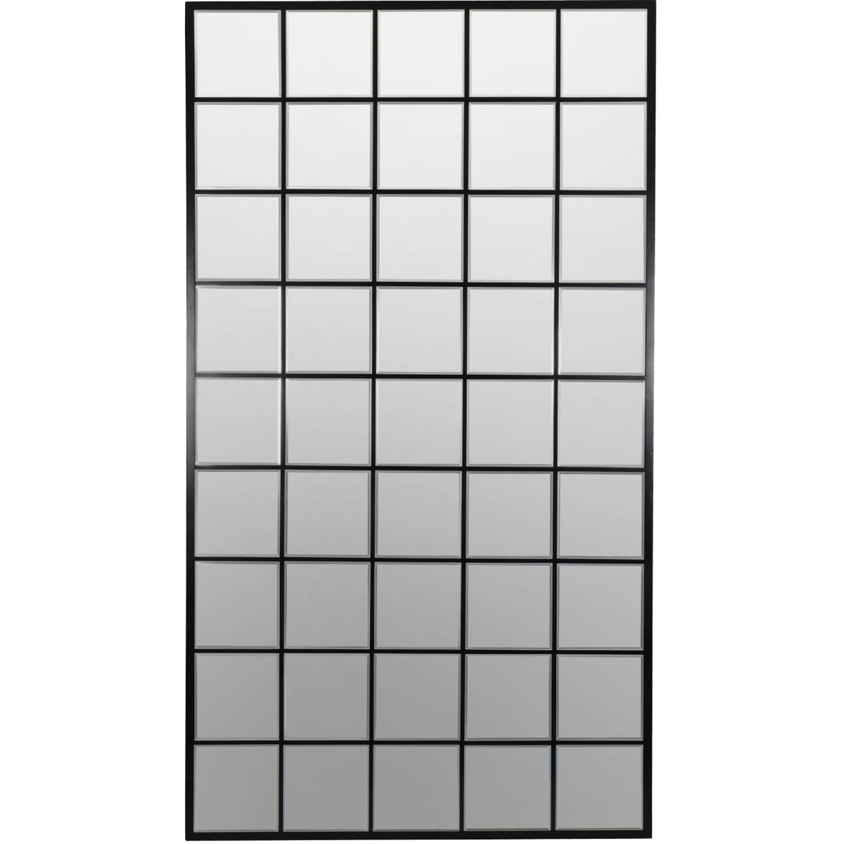 Blakely Floor Standing Cheval Mirror 100x180cm- Black/ Champagne Gold